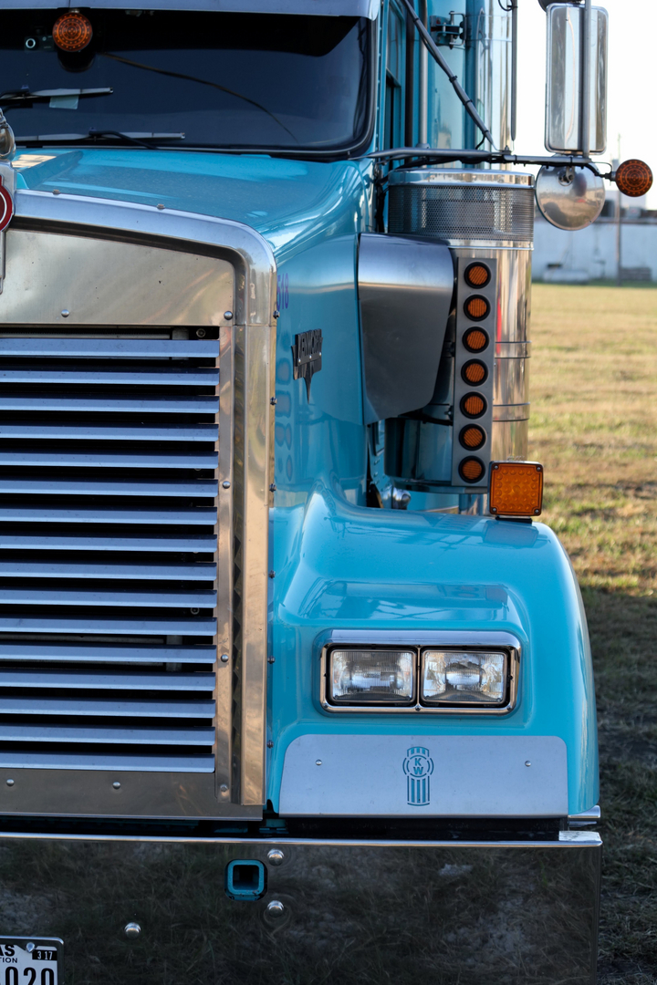 Heavy haul truck in oil field